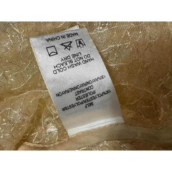 Sundays in Brooklyn Anthropologie Ethereal Sequin Sheer Blouse Small - Picture 7 of 9